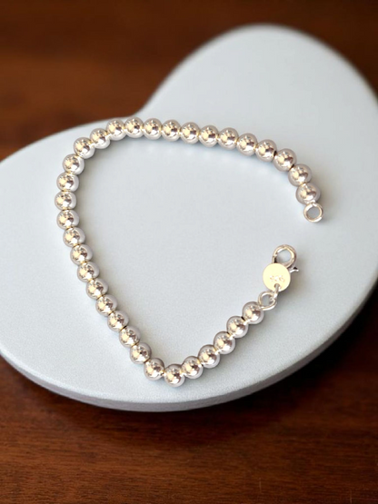 Bracelet perle en argent