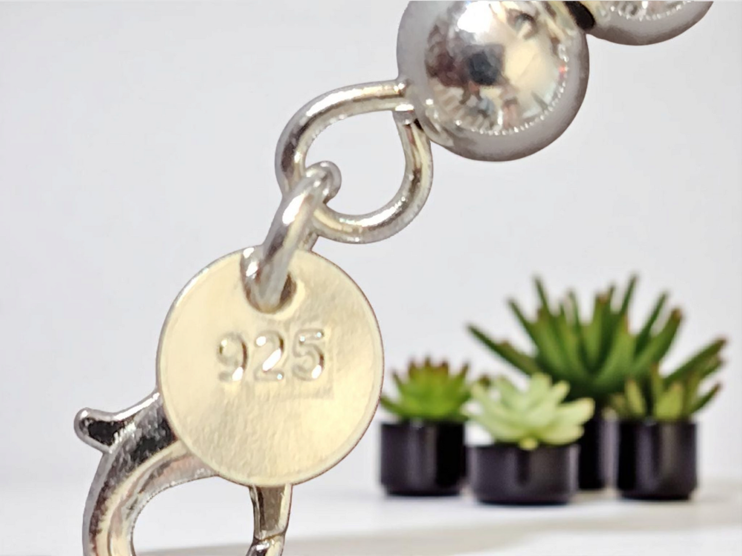 Bracelet perle en argent