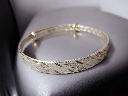 Bracelet jonc flocon